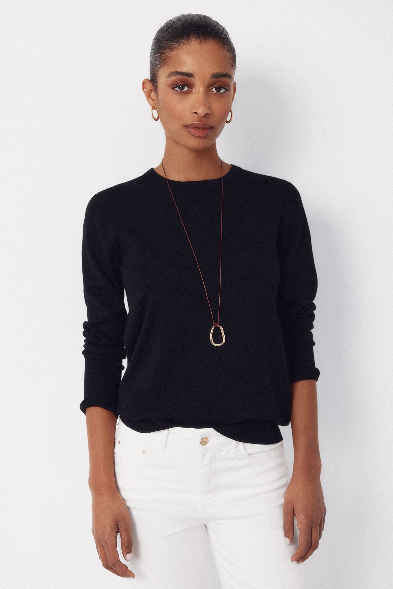 Cortefiel Striped jersey-knit jumper