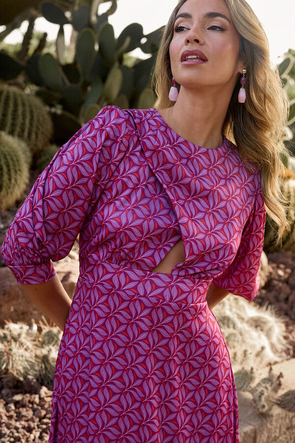 Polín Et Moi Maraba print dress Pink