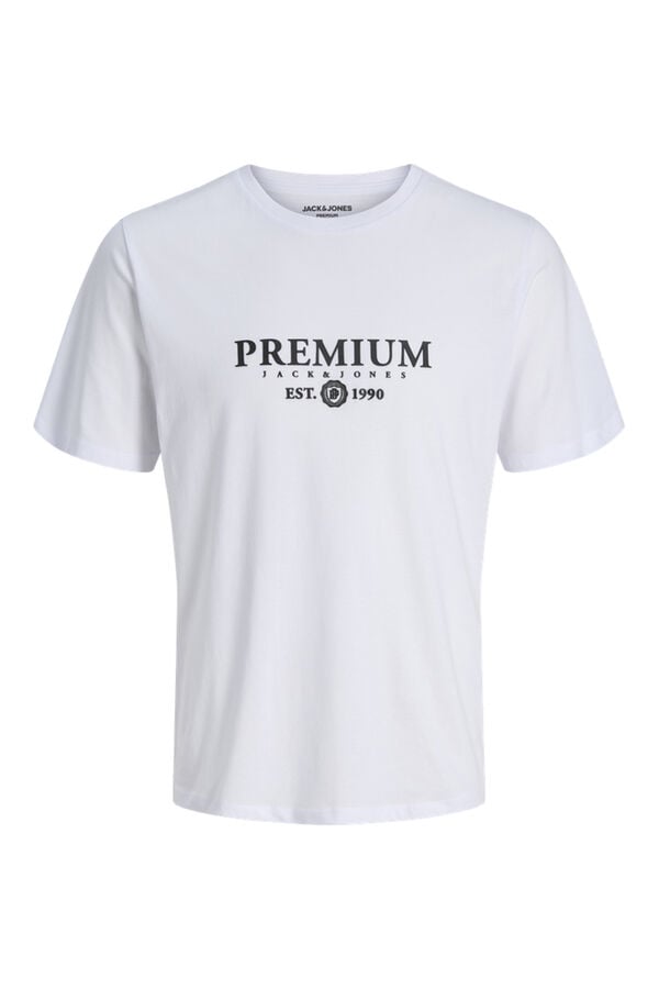 Jack & Jones T-shirt básica com logo Branco