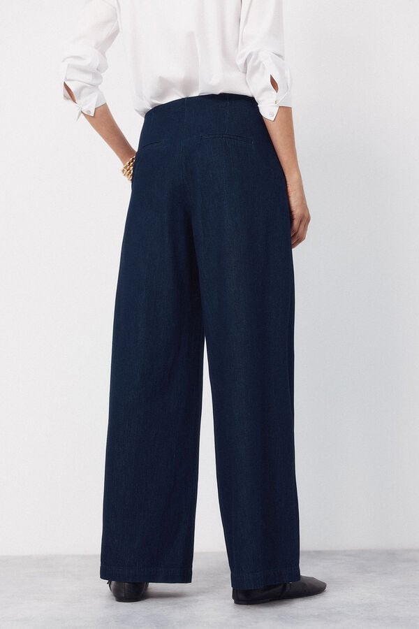 Cortefiel Pantal&oacute;n denim sastre Azul