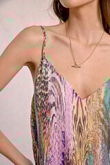 Molly Bracken Straps lingerie top with print Multicolour