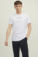Cortefiel Camiseta logo Blanco