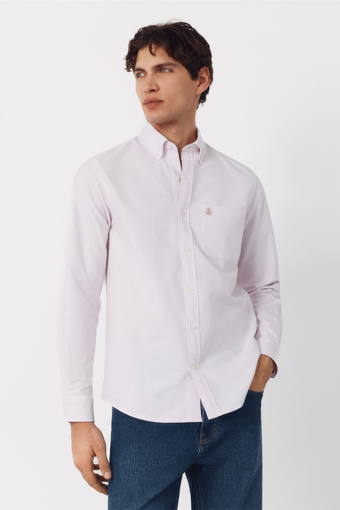 Cortefiel Candle stripe oxford shirt