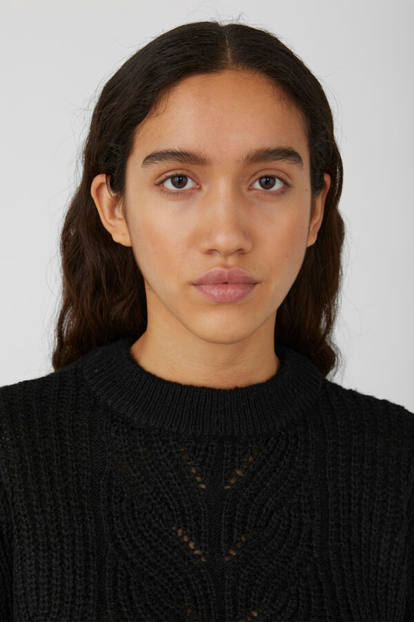 Object Cable knit jumper Black