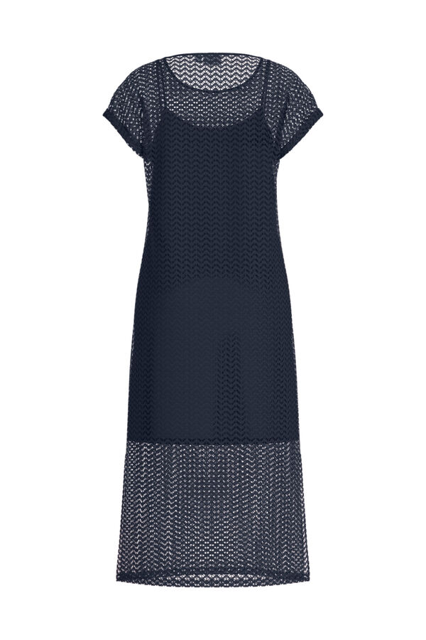 Vila Midi dress with openwork details Navy