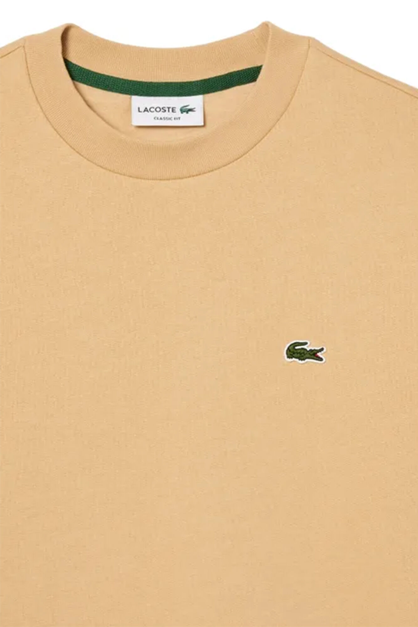 Lacoste Camisola de algod&atilde;o cardado com fit folgado