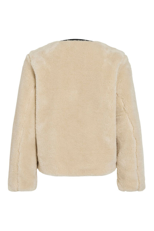 Vila Casaco com efeito borrego de sobretudo Tostado