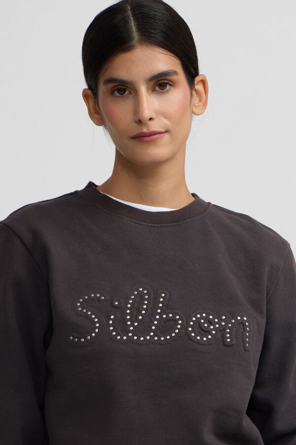 Silbon Sudadera silbon tachas Negro