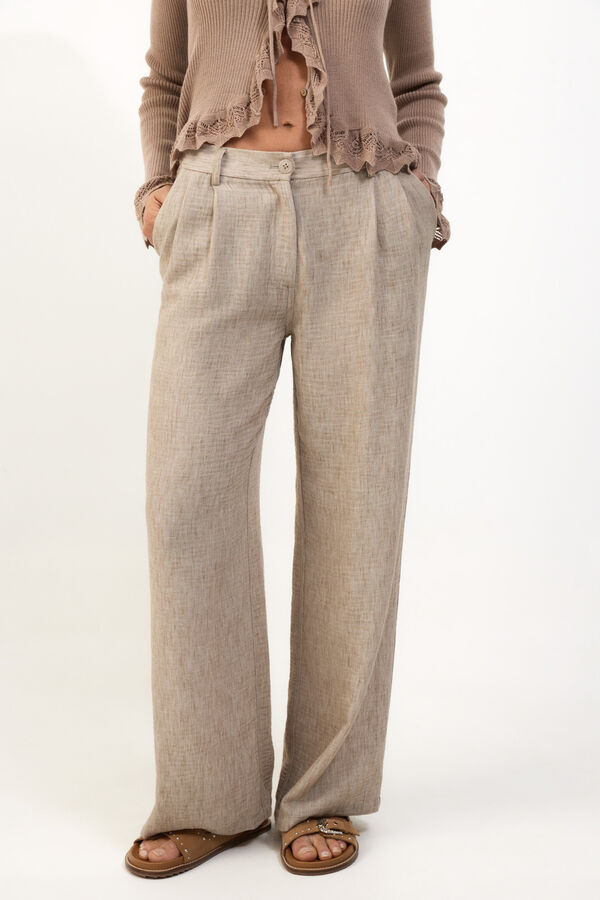 Slowlove Pantal&oacute;n flu&iacute;do &iacute;ndigo Nude