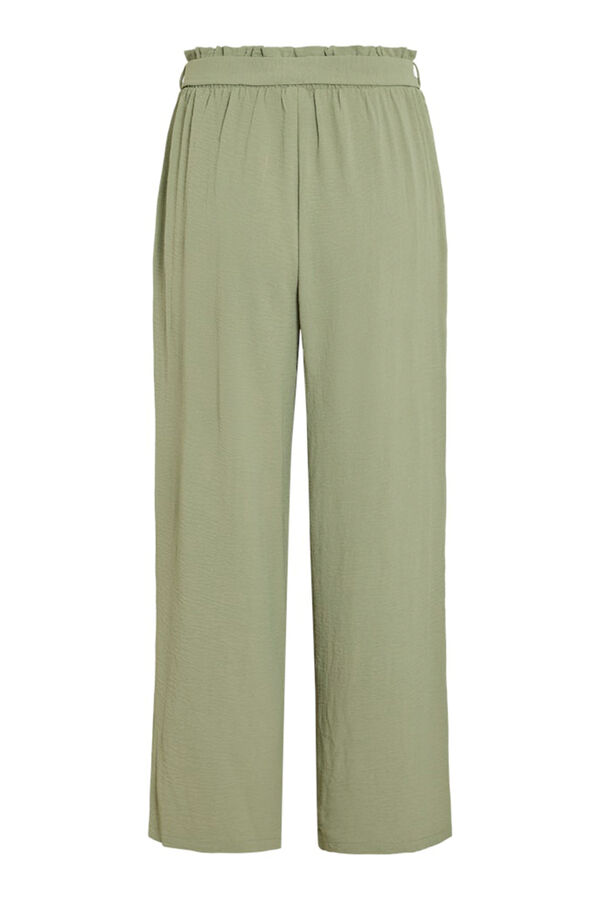 Vila culotte culotte com cinto Verde