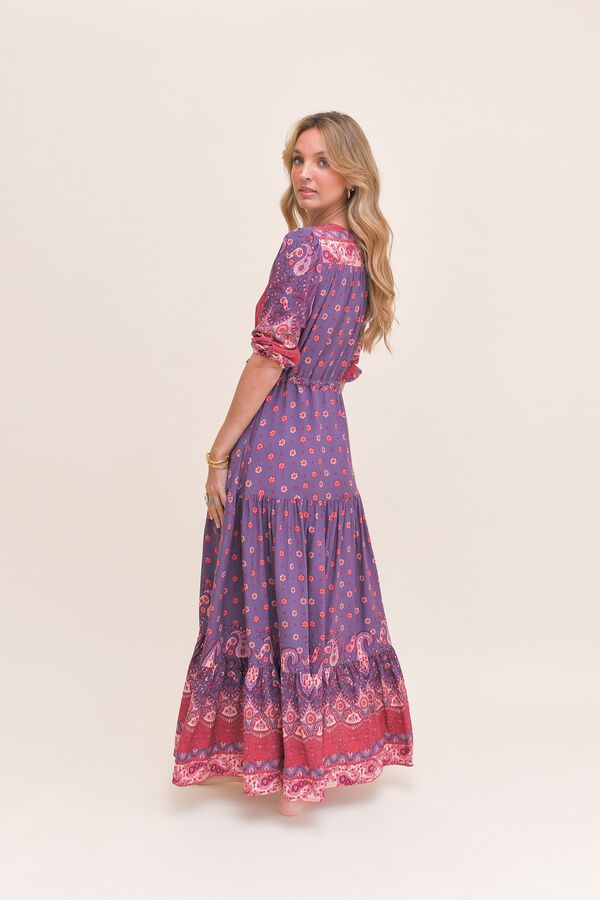 Jaase Vestido comprido Tessa Roxo