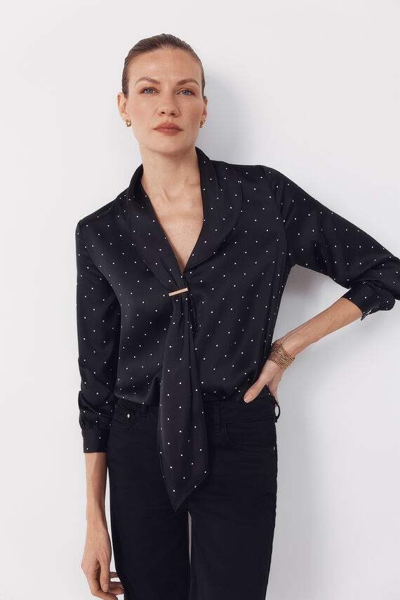 Blusa satinada lazada