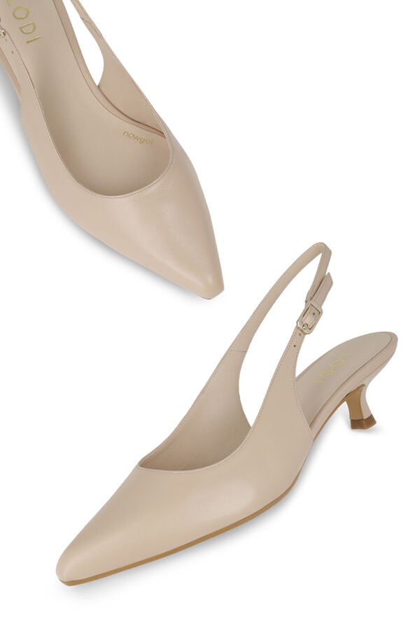 Lodi Sapatos de salto destalonados em pele Castanho