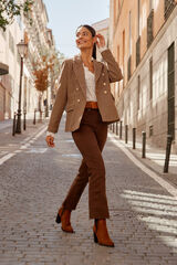 Polín Et Moi Blazer pata de gallo celine marron Marrón