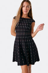 Cortefiel Vestido corto Lady Negro