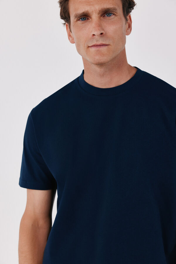 Cortefiel Refined T-shirt Navy