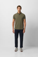 Silbon Polo liso cl&aacute;ssica Verde