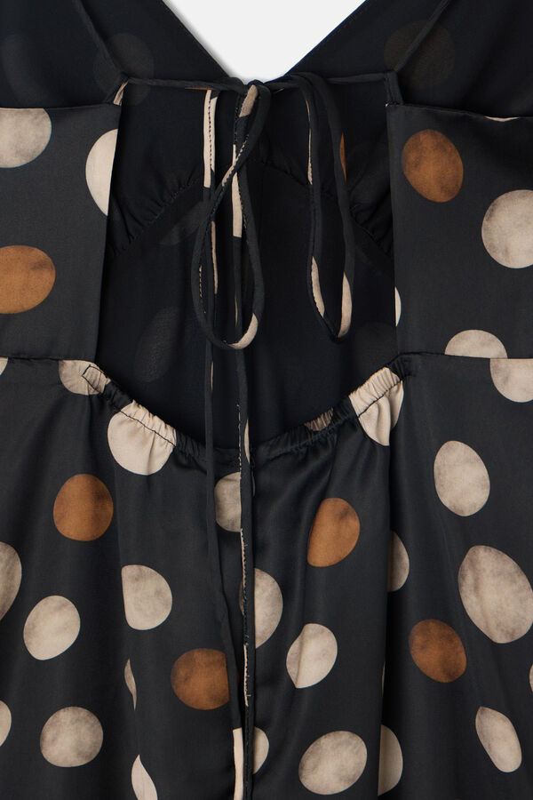 Silbon Polka-dot midi dress Multicolour