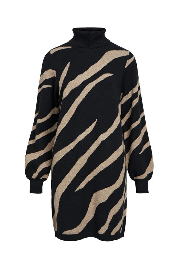 Object Vestido de malha estampado Multicolorido