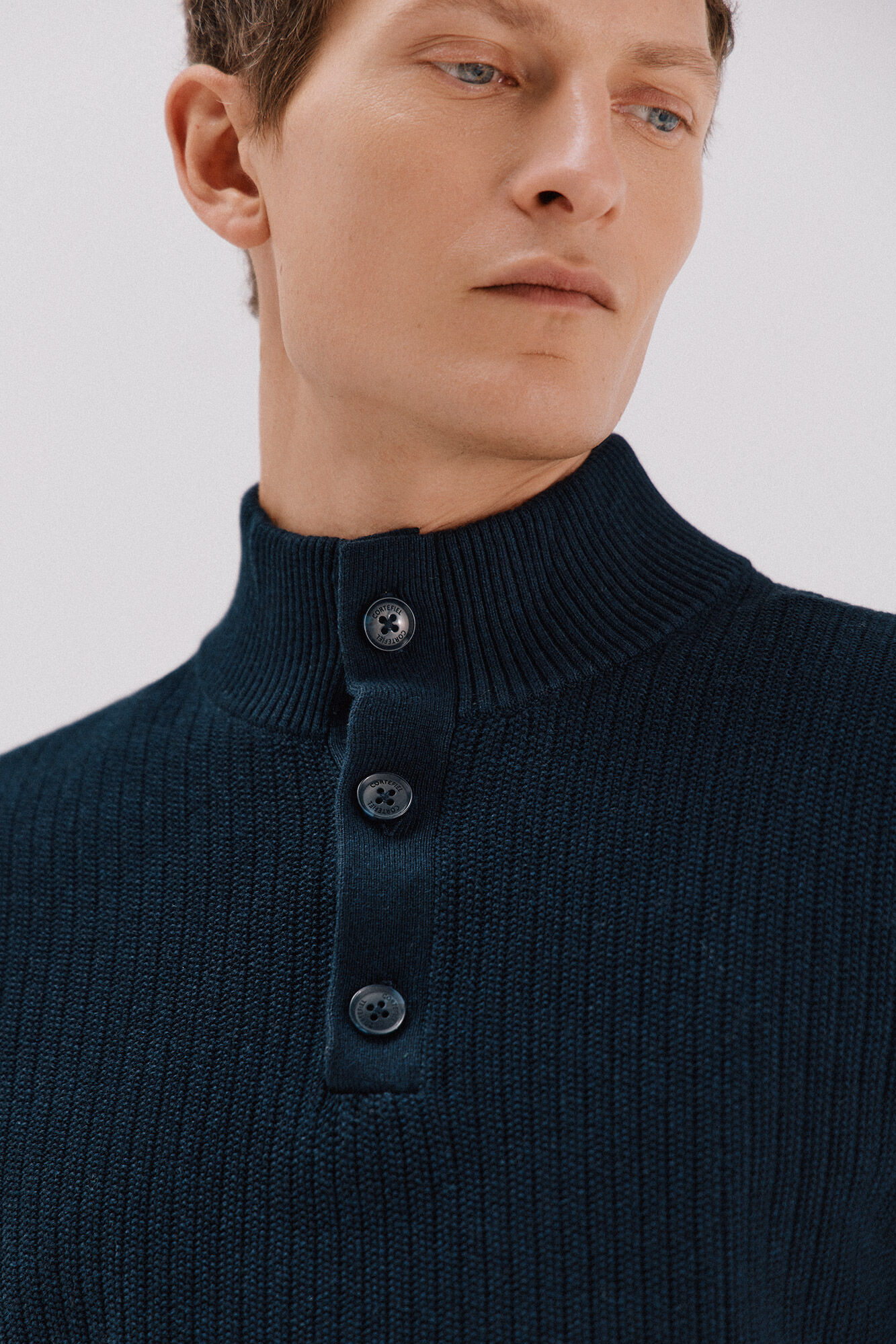 Cortefiel Structured cotton sweater 