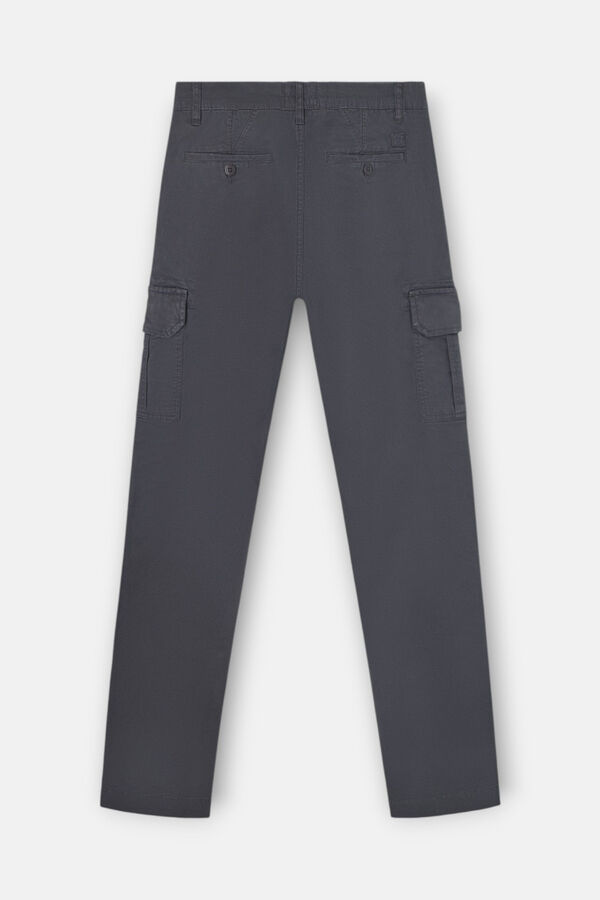 Silbon Calça cargo casual Cinzento