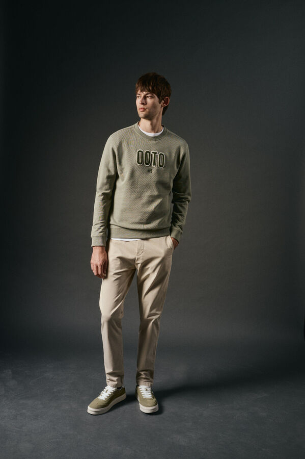 OOTO Sweatshirt logo bordado Verde