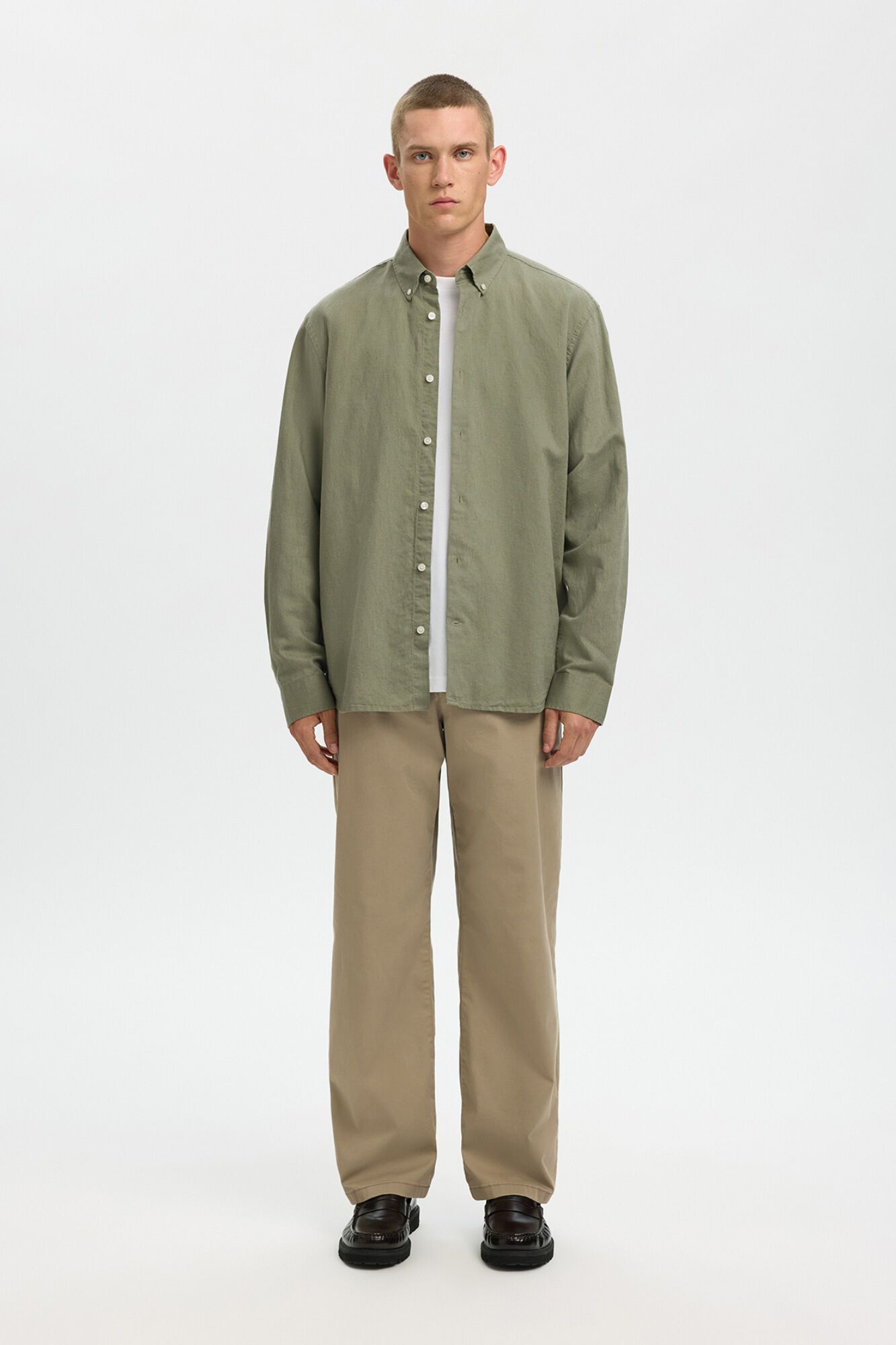 Selected Camisa em mistura de linho