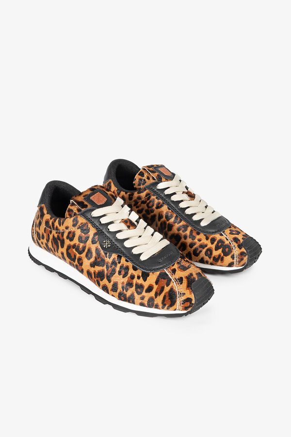 Popa Tênis Esportivo Feminino Kira Leopard Preto