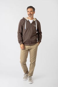 Privata Sweatshirt aberto com capuz e bolsos