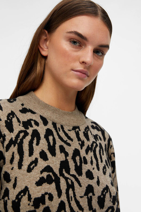 Object Ecovero jersey-knit dress Dark brown