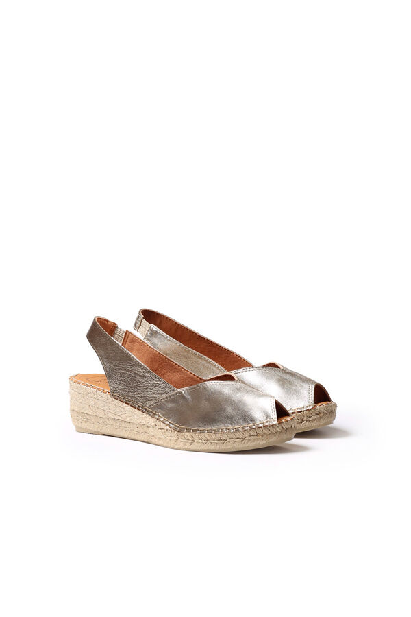 Toni Pons Alpercata de cunha de pele Dourado