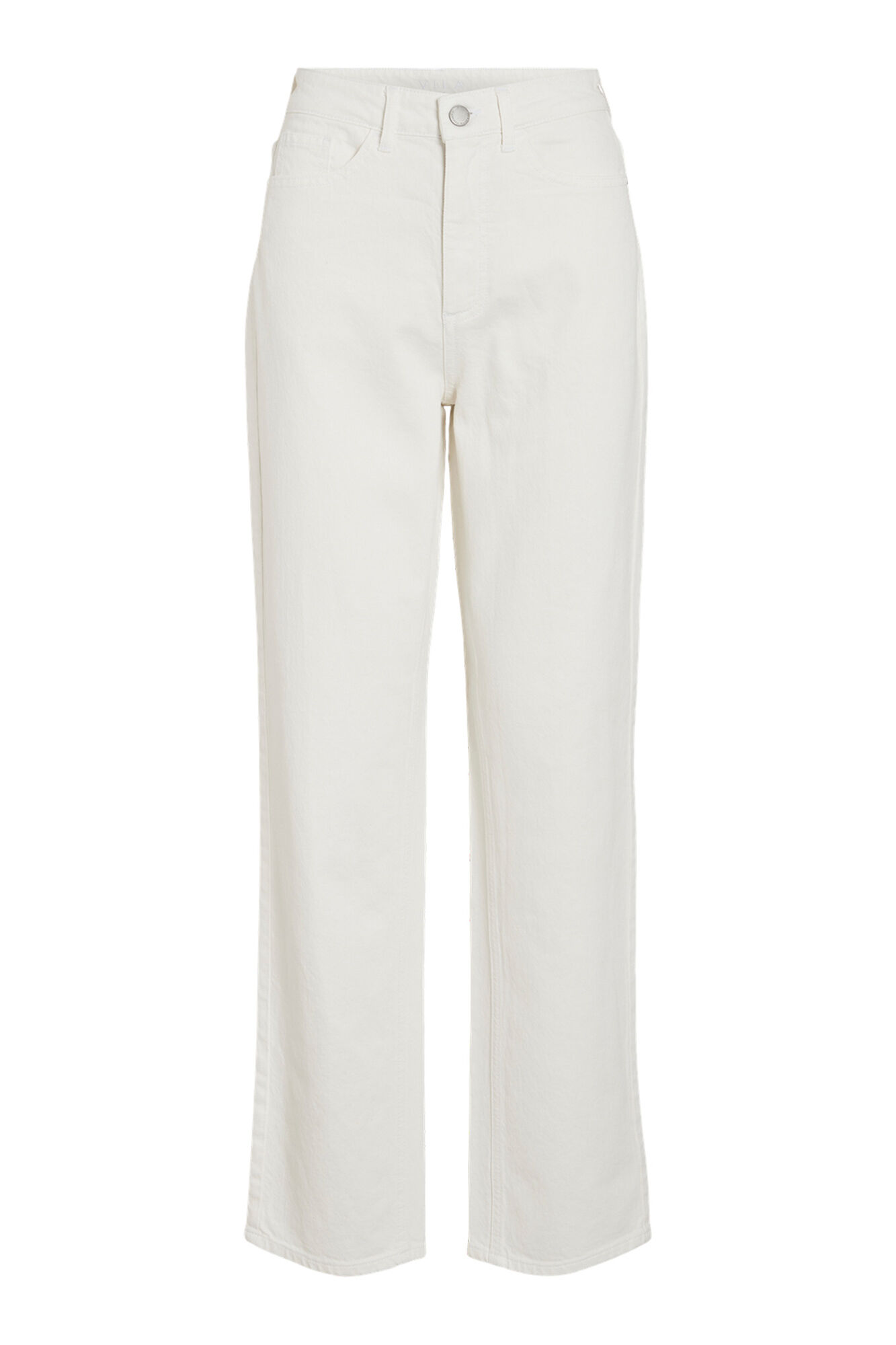 Vila Cal&ccedil;a jeans reta cintura alta