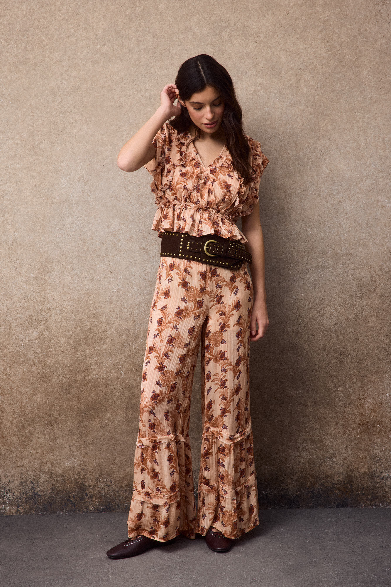 Slowlove Blusa estampada fluida