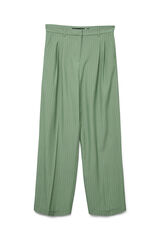 Vero Moda Pantalón ancho de rayas Verde