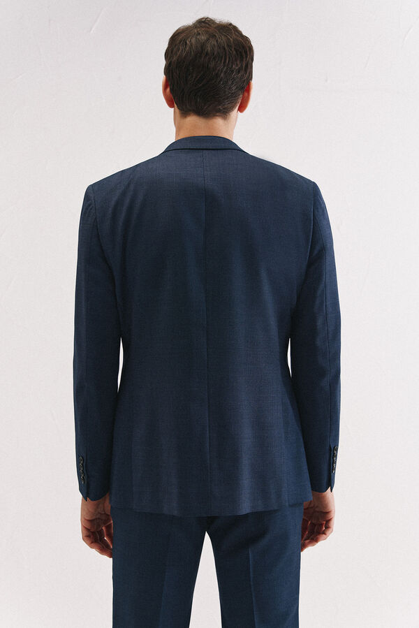 Cortefiel Coolmax bird's eye jacket Blue