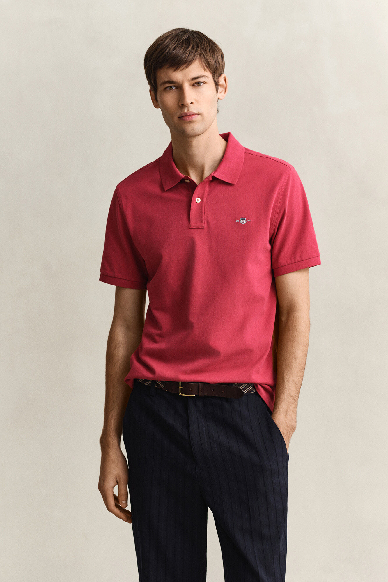 Gant Polo Regular Fit Shield de piqu&eacute;