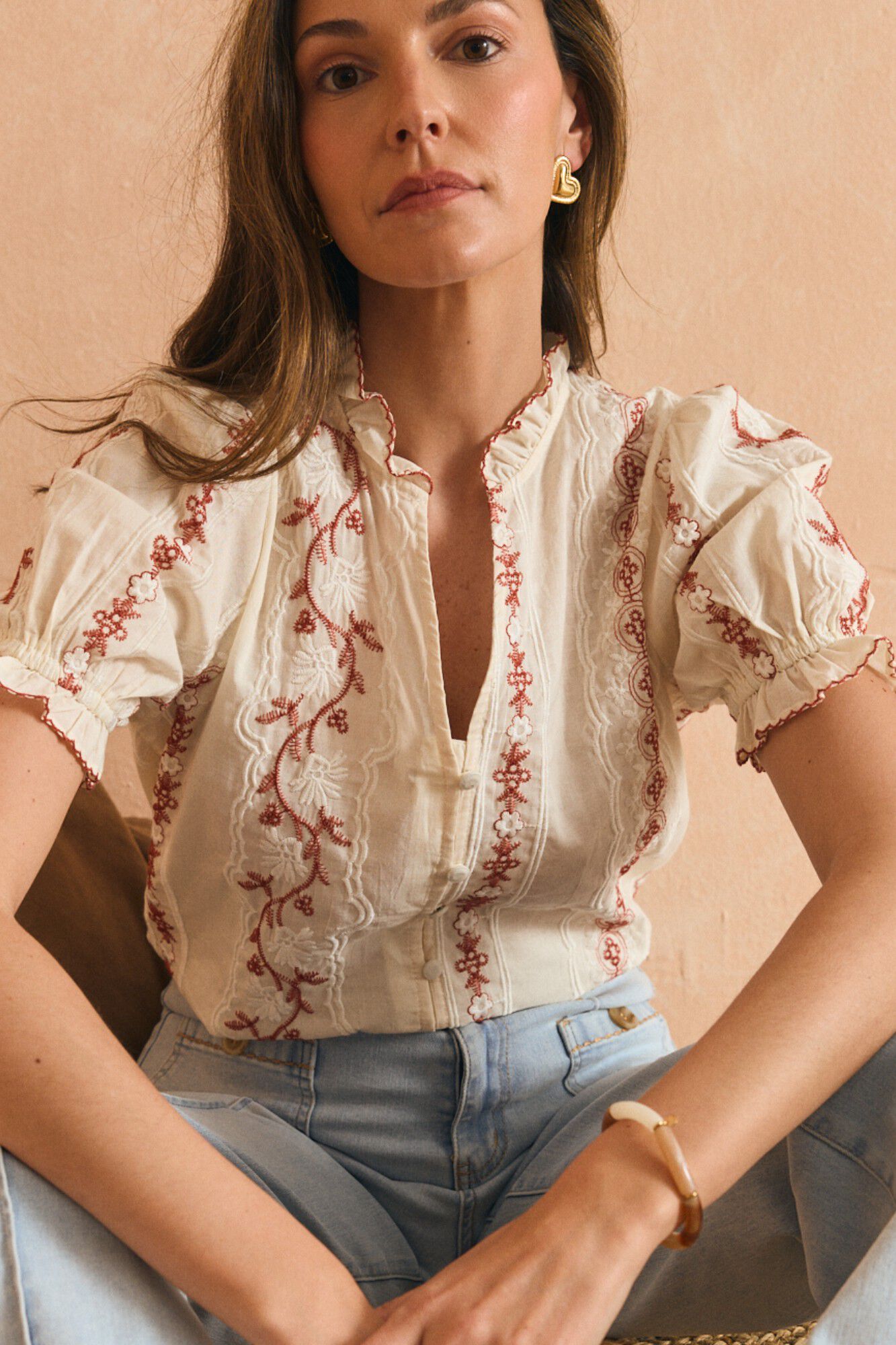 Pol&iacute;n Et Moi Blusa bordada Harper