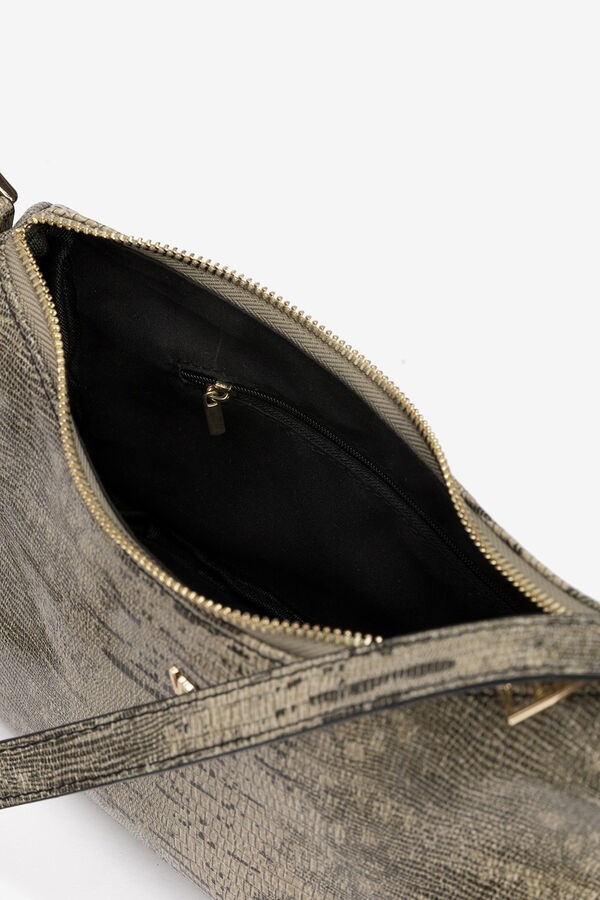 Vilanova Mala a tiracolo com efeito de pele Tostado