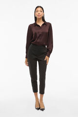 Vila Trousers with elasticated waist Black