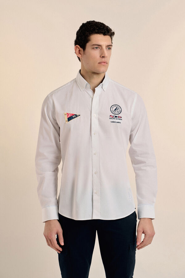 Valecuatro Camisa desportiva Branco