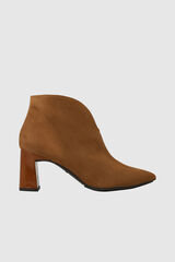 Cortefiel High heeled ankle boots Brown