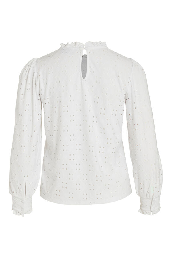 Cortefiel Openwork blouse White