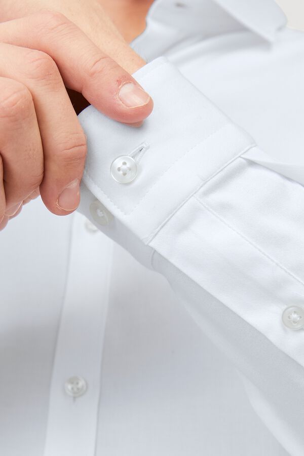 Jack & Jones Camisa em cetim super slim Branco
