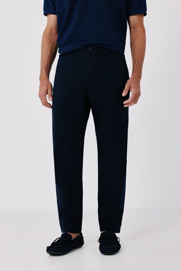 Cortefiel Comfort slim chinos Navy