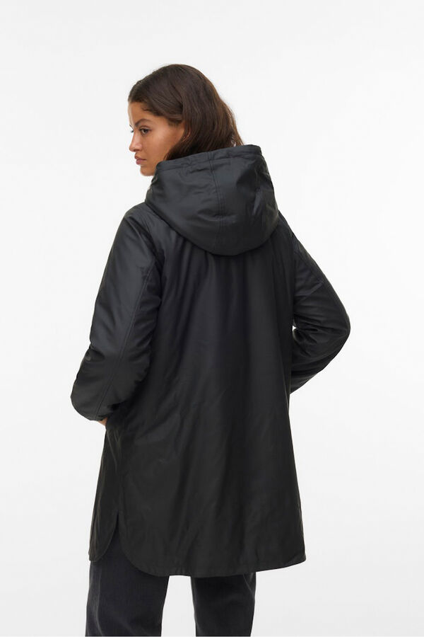 Vero Moda Impermeável com capuz Preto