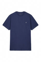 Cortefiel T-shirt básica piqué Azul