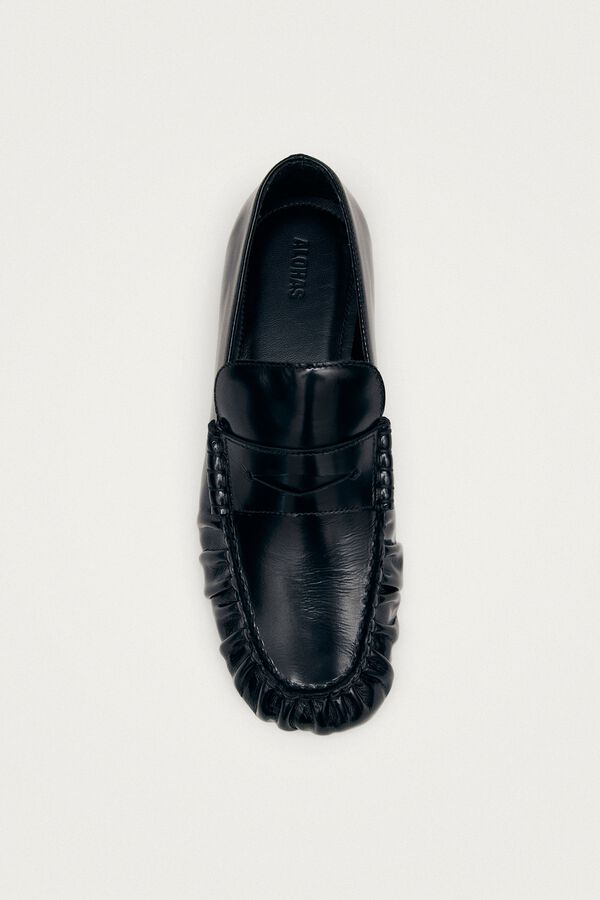 Alohas Mocassins em couro Aven Preto
