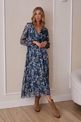 Polín Et Moi Wrap dress Blue