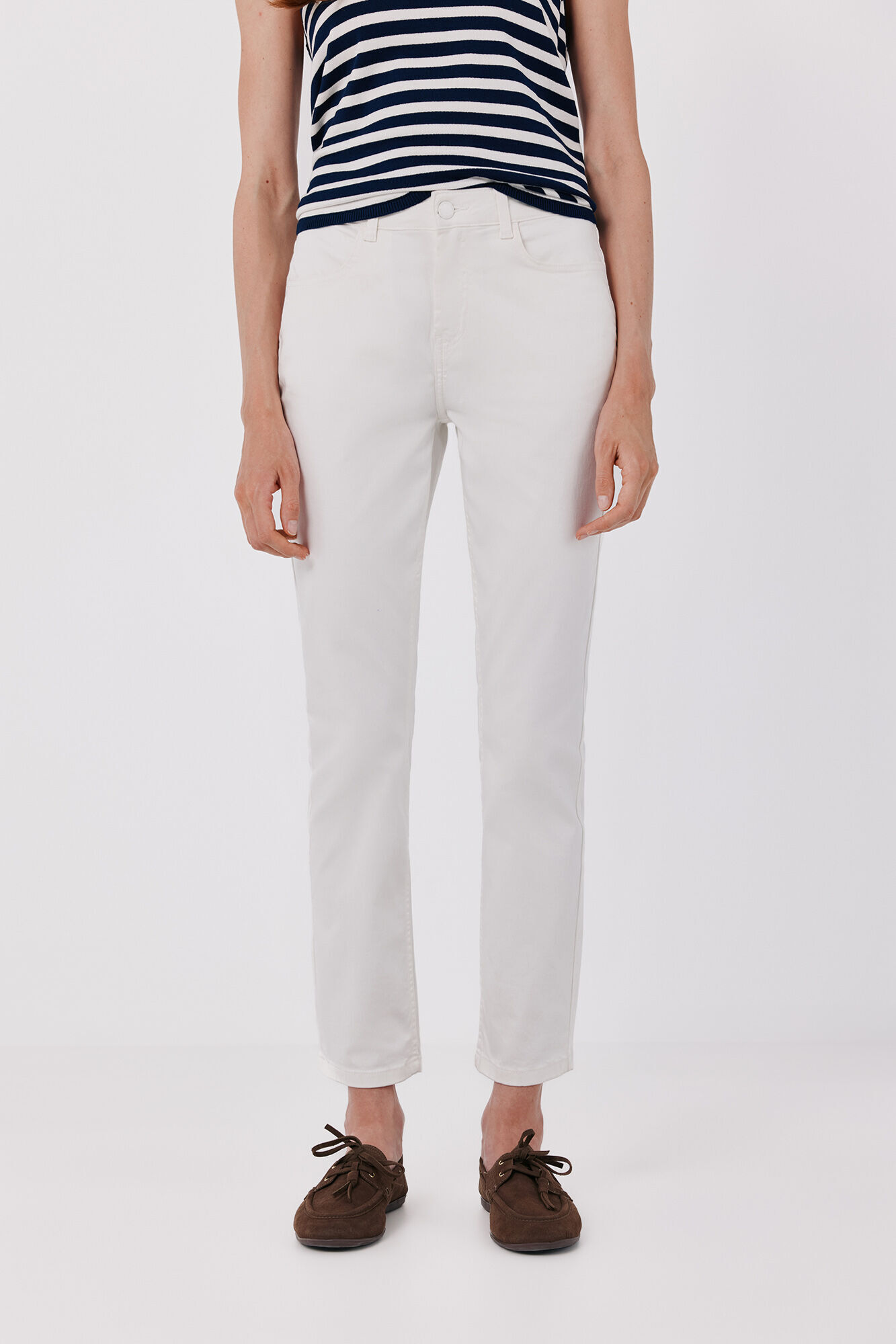 Cortefiel Coloured cropped skinny jeans
