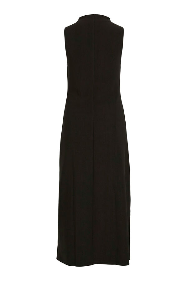 Vila Vestido midi sem mangas Preto